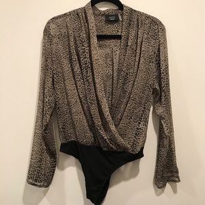 Vici animal print drapes bodysuit
